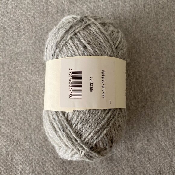 NWT Biches & Buches Le Lambswool Colour Light Grey Lot of 1 - Picture 3 of 10